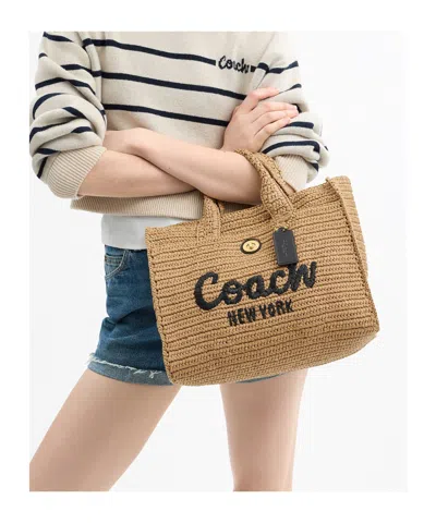 Coach Cargo Tote In Neutral
