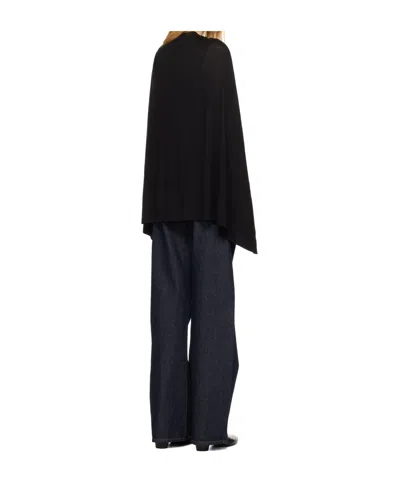 Totême Drawstring Cape In Black
