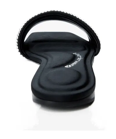 Alexander Wang Embellished Hotfix Vy Sandals In Black