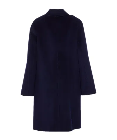 Tory Burch Reversible Buttoned Coat In Blue