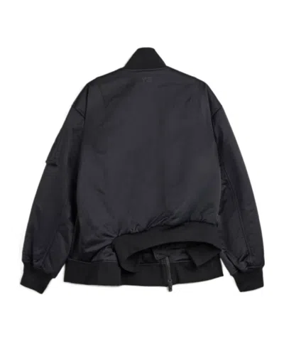 Y-3 Zip-up Bomber Jacket In Black