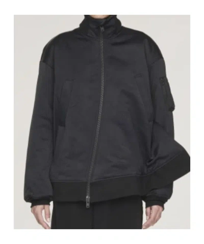 Y-3 Zip-up Bomber Jacket In Black