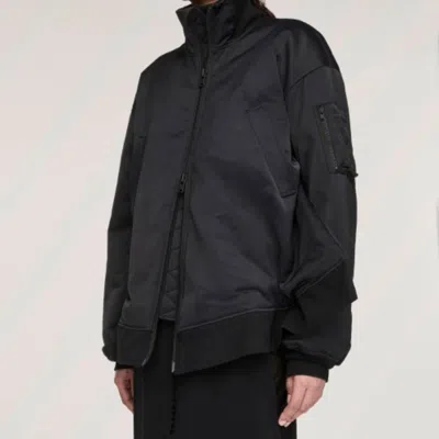Y-3 Zip-up Bomber Jacket In Black
