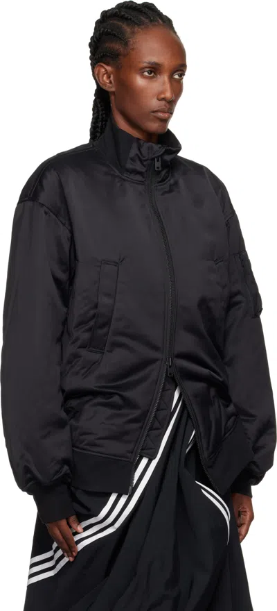 Y-3 Zip-up Bomber Jacket In Black