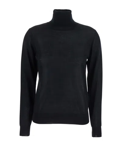 P.a.r.o.s.h . Turtleneck Knitted Jumper In Black
