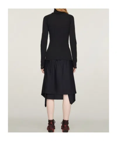 Y-3 High-neck Knit Top In Black