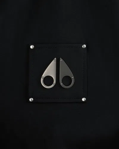 Moose Knuckles Hartsfield Mens Crew Neck Sweatshirt In Black