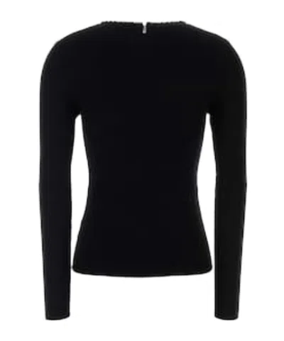 Michael Michael Kors Michael By Michael Kors Black Viscose Blend T-shirt In Black