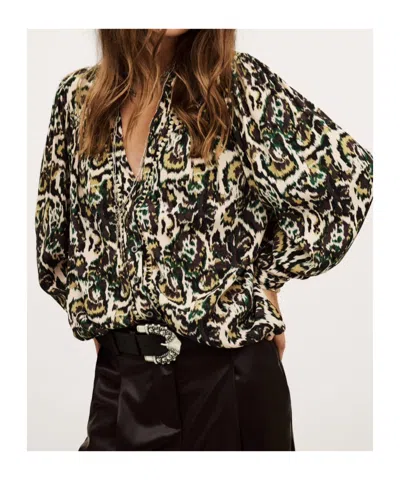 Bash Onada Printed Top In Black