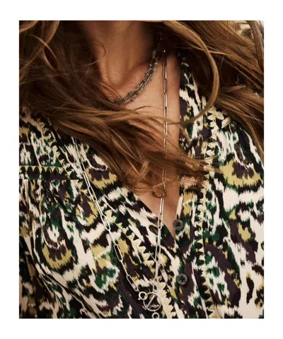 Bash Onada Printed Top In Black