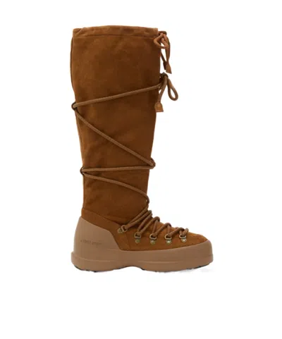 Moon Boot Mb Luna Boot Extra Suede In Brown