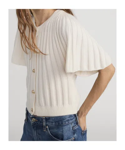 Frame Flutter Cardi In White