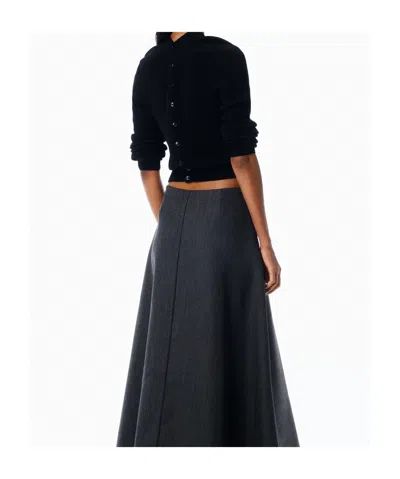 Alexander Wang Wool Blend Cardigan In Black
