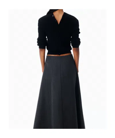 Alexander Wang Wool Blend Cardigan In Black