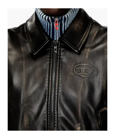 Diesel Distressed Mini Gilet Bomber For Women In Multi