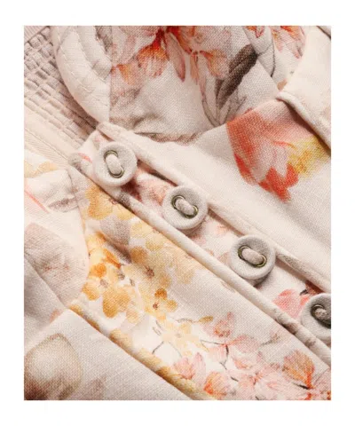 Zimmermann Luna Buttoned Picnic Dress In Cream Songbird