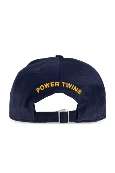 Dsquared2 Logo-printed Distressed Baseball Cap In Black