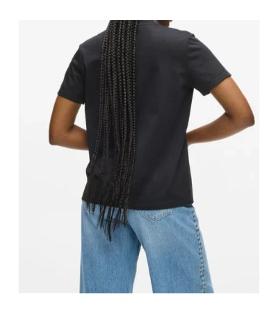 Karl Lagerfeld Stud-embellished Crew-neck T-shirt In Black