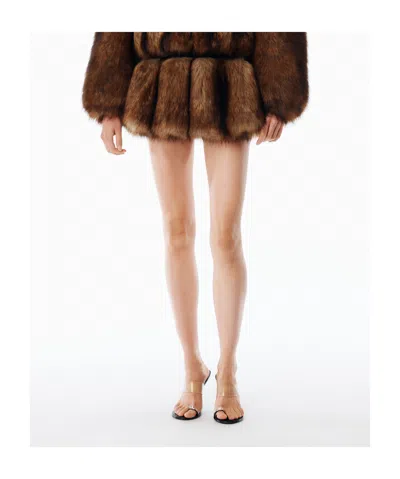 Alexander Wang Bianca 105mm Sandal With Crystal Toe Ring In Black