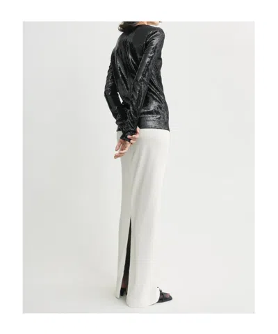 Totême Toteme Round-neck Sequin Top In Black