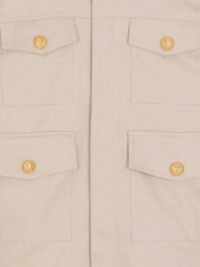 Balmain Cargo Jacket In Neutral