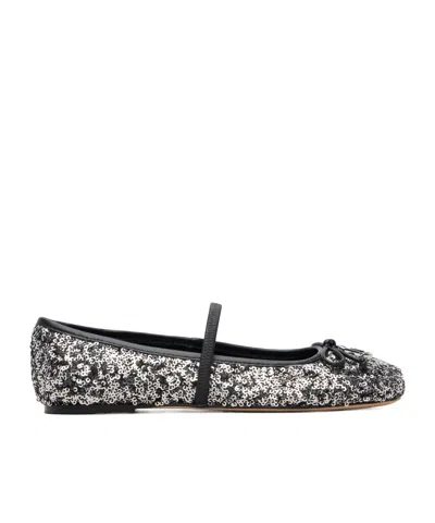 Marc Jacobs The Sequined Sabrina Ballerina Flats In Black