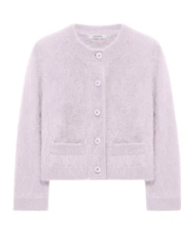 Dorothee Schumacher Button Fastening Cardigan In Animal Print