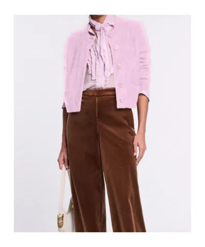 Dorothee Schumacher Button Fastening Cardigan In Animal Print