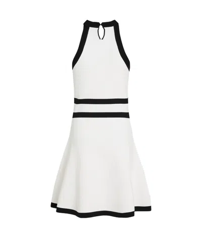 Karl Lagerfeld Karl Dna Belted Knit Dress In White