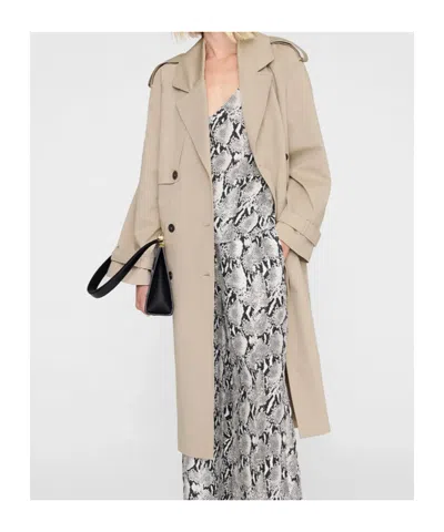 Anine Bing Womens Ellen Python-print Woven Top In Multi