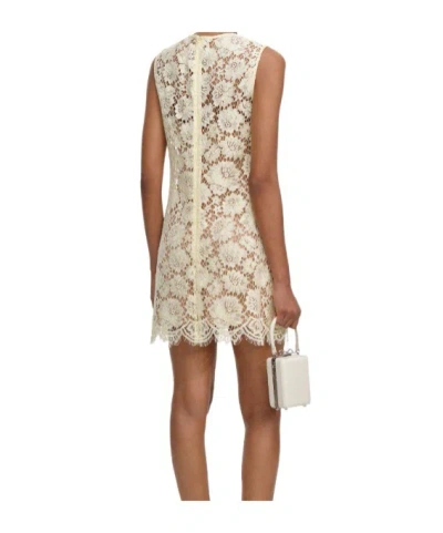 Self-portrait Self Portrait Short Dress With Embellishment In Yellow