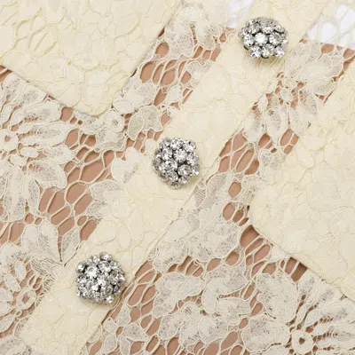 Self-portrait Self Portrait Short Dress With Embellishment In Yellow