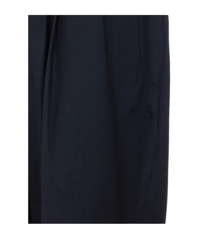 Y-3 Elasticated Logo Patch Trousers In Black