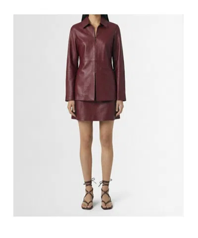 By Malene Birger Alleys Collared-panelled Shirt In Brown