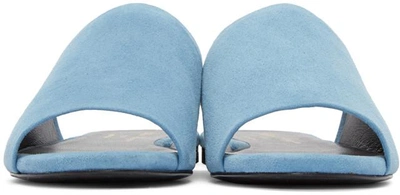 Shop Robert Clergerie Blue Suede Gigy Sandals