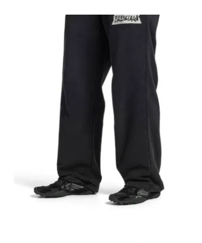 Balenciaga Black Canvas And Corduroy Monday Ultra Sneakers In Black