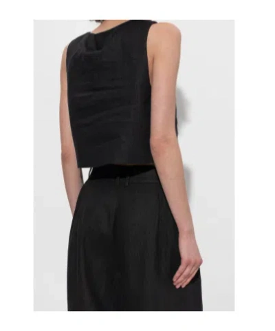 Posse Rio Sleeveless Top In Black