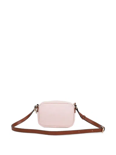 Chloé Kids Logo Canvas Shoulder Bag In Pink