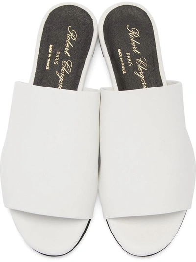 Shop Robert Clergerie White Gatom Sandals