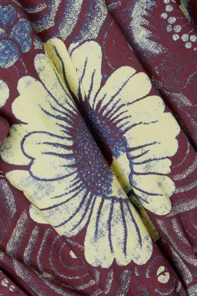 Ulla Johnson Ruffled Printed Shirt In Multi