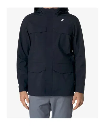 K-way Manphy Bonded Jacket In Blue