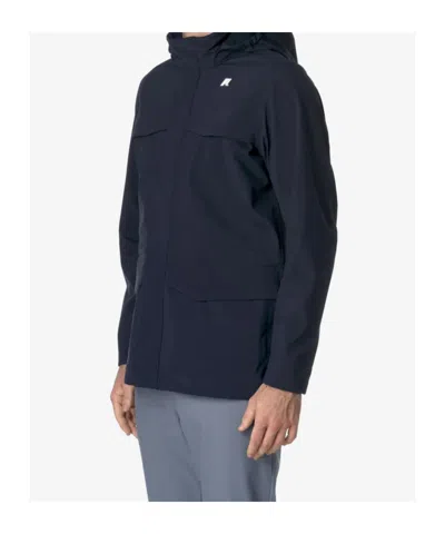 K-way Manphy Bonded Jacket In Blue