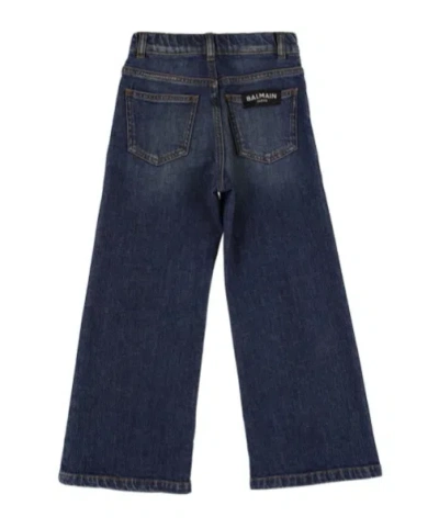 Balmain Multi-pocket Jeans In Blue