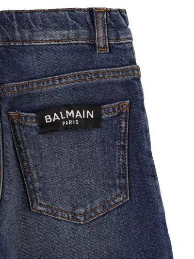 Balmain Multi-pocket Jeans In Blue