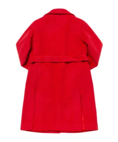 Maxco. Lace-up Coat In Red