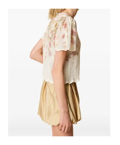 Twinset Floral-pattern Knitted Top In Multi