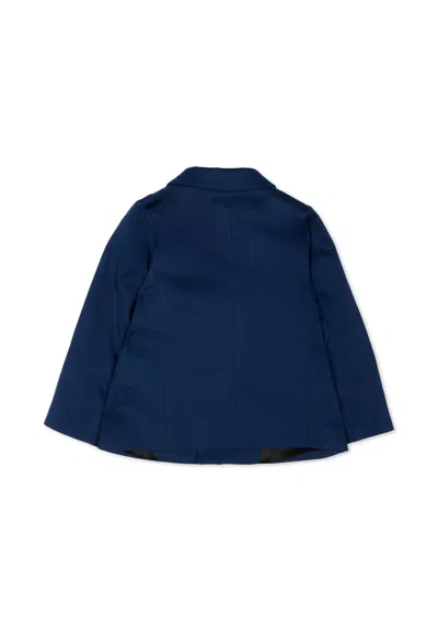 Balmain Button Blazer In Blue