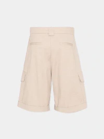 Balmain Belt Loop Shorts In Gray