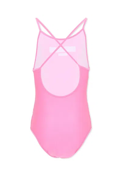Balmain Swimsuit With Thin Straps In Pink