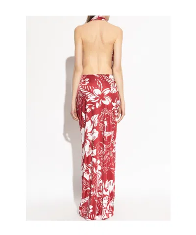 Dsquared2 Draped Printed Maxi Dress In Multi